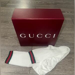 AUTHENTIC GUCCI SOCKS WITH ORIGINAL BOX
